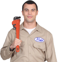 plumber with wrench photo